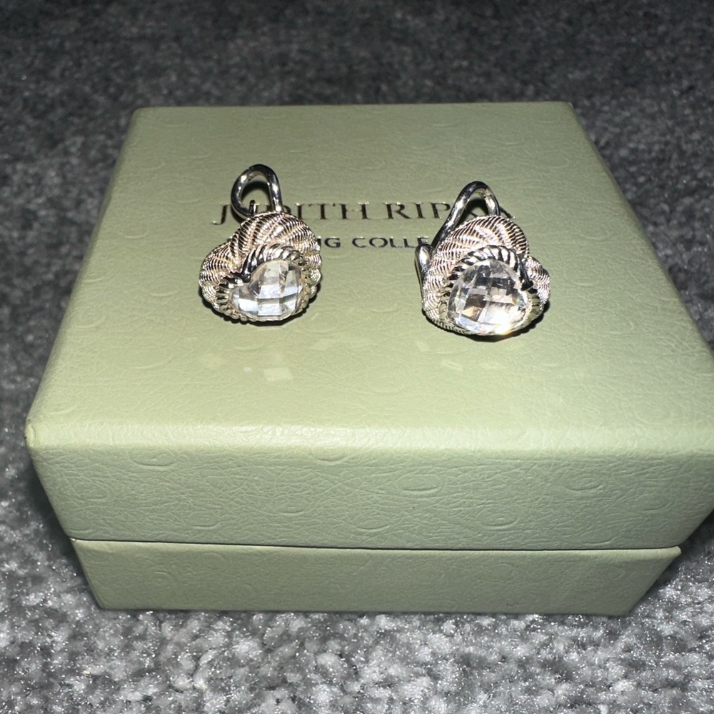 Judith Ripka Heart Earrings